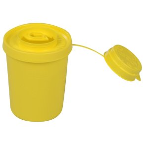 Kanyleboks, Uson, 11cm, �9cm, 500 ml, gul, rund, lav model
