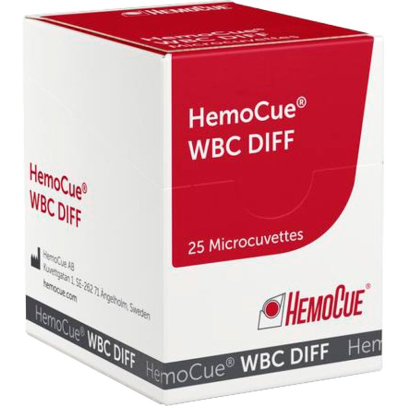 Kuvetter, HemoCue WBC DIFF, i �ske, enkeltstykspakket