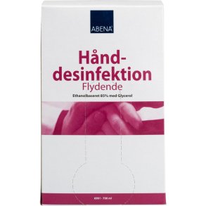 H�nddesinfektion, ABENA, 700 ml, Bag-in-box refill til h�ndfri dispenser