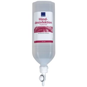 H�nddesinfektion, ABENA, 1000 ml, 85% alkohol, med glycerin, standbag flaske til st�ldispenser