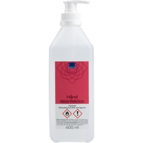 H�nddesinfektion, ABENA, 600 ml, 85% ethanol, med pumpe