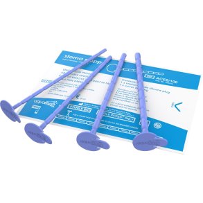Ace stopper, Aquaflush, CH 12, 10cm, bl�, silikone *Denne vare tages ikke retur*