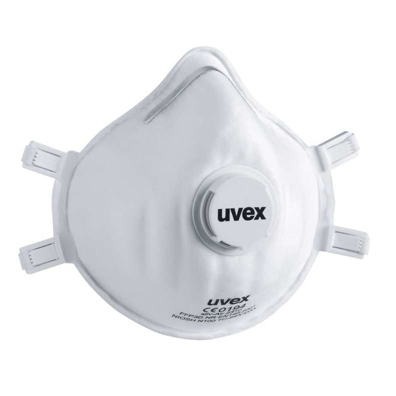 �ndedr�tsv�rn, Uvex Silv-Air, 2310, One size, hvid, polyester/PP, FFP3 NR D, med ventil