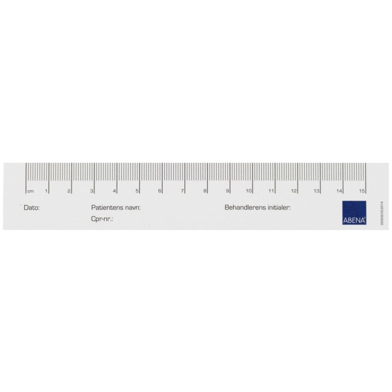M�leredskab, 17x3cm, hvid, med kl�b p� bagside, 5 blokke a 25 stk