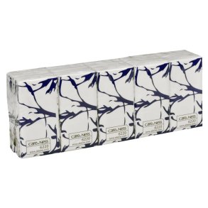 Papirlommet�rkl�der, ABENA Care-Ness Excellent, 3-lags, 20,7x21cm, hvid, nyfiber