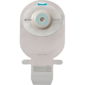 Ileostomipose, SenSura Mio Convex Bl�d, Maxi, gr�, 28 mm, 1-dels, t�mbar, vindue og b�lte�rer