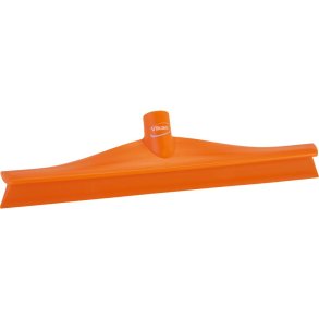 Gulvskraber, Vikan, 40x8x9cm, orange, TPE gummi/PP, 40 cm, med enkeltblad, ultra hygiejnisk
