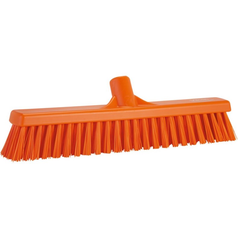 Fejekost, Vikan, orange, polyester/PP/rustfrit st�l, 41 cm, bl�d/stiv *Denne vare tages ikke retur*
