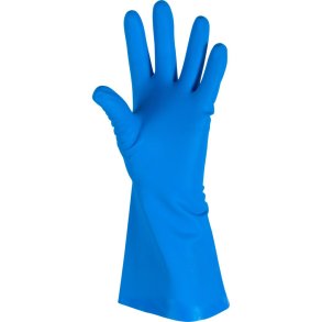 Husholdningshandske, DPL Interface soft, 8, bl�, nitril, pudderfri, uden velour, anatomisk formet