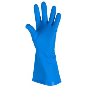 Husholdningshandske, DPL Interface soft, 9, bl�, nitril, pudderfri, uden velour, anatomisk formet