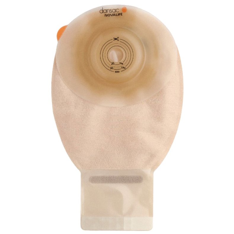 Ileostomipose, NovaLife 1 Soft Convex, Maxi, 520 ml, beige, 15-44 mm, 1-dels, t�mbar, konveks, opklipbar, vindue *Denne vare tages ikke retur*