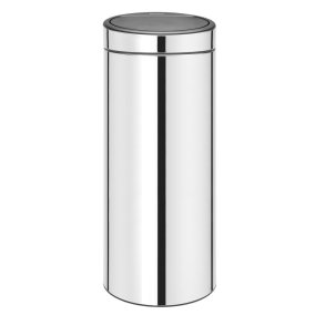 Affaldsspand, Brabantia Touch bin, st�l blank, rustfrit st�l, 30 l, med inderspand i plast, og soft close l�g *Denne vare tages ikke retur*