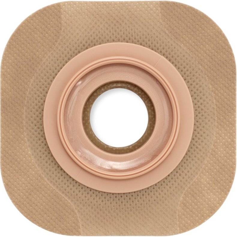Stomiplade, Conform 2 CeraPlus, beige, 55 mm, 13-38 mm, ceramid, opklipbar, med kl�bekant