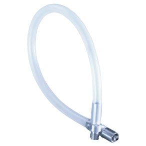 Slange, Miele, E448, 30cm, �5mm, silikoneslange, han-luer lock adapter *Denne vare tages ikke retur*