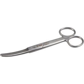 Kirurgisk saks, 14,5cm, rustfrit st�l, buet, stump/stump *Denne vare tages ikke retur*