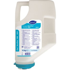 T�jvask, Diversey CLAX Revoflow Pro 35X1, kul�rt og hvidt, uden farve, med parfume, 4 kg *Denne vare tages ikke retur*