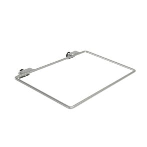 Tilbeh�rsholder, Tina Trolleys, gr�, pulverlakeret st�l, med 2 bef�stelser og h�ndgreb *Denne vare tages ikke retur*