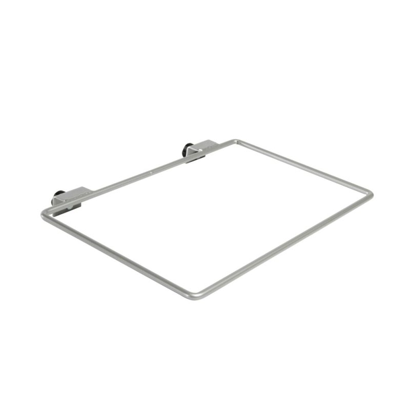 Tilbeh�rsholder, Tina Trolleys, gr�, pulverlakeret st�l, med 2 bef�stelser og h�ndgreb *Denne vare tages ikke retur*