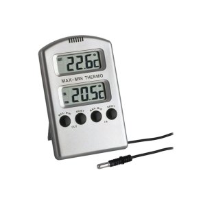 Termometer, TFA, 6,5x10,5cm, til inde og ude, til bord eller v�goph�ng *Denne vare tages ikke retur*