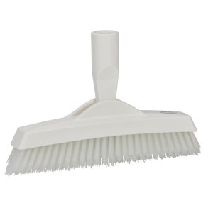 Fugeskrubbe, Vikan, 22,5x3,5x9cm, hvid, polyester/PP/rustfrit st�l, meget stiv