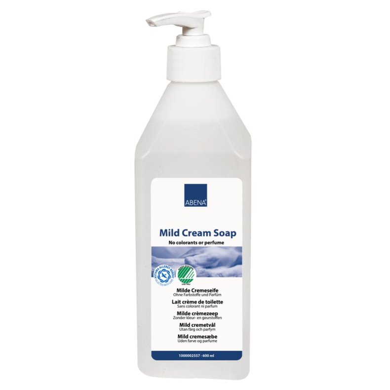 Mild Cremes�be, ABENA, 600 ml, uden farve og parfume