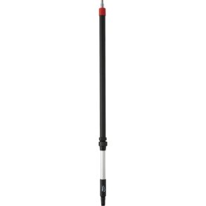 Skaft med vandgenneml�b, Vikan, 108cm, �32mm, sort, aluminium/PP, 108-160 cm, med slangestuds *Denne vare tages ikke retur*