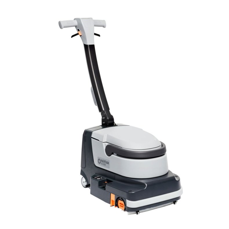 Gulvvasker, Nilfisk, SC250 34C B, Lithium-Ion, gr�, 2-rums, walk-behind, komplet, 6/6 l, 340 mm *Denne vare tages ikke retur*