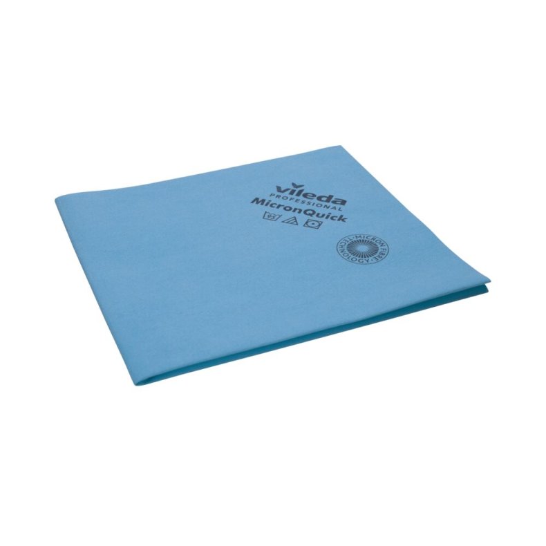Reng�ringsklud, Vileda r-MicronQuick, 38x40cm, bl�, mikrofiber