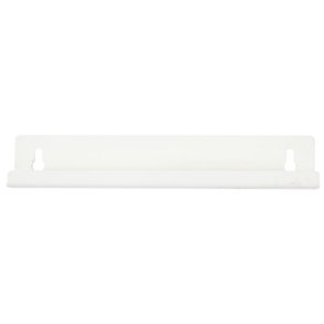 V�gbeslag, 0,3x20x4cm, hvid, metal, til 26 l plastspand med sving l�g