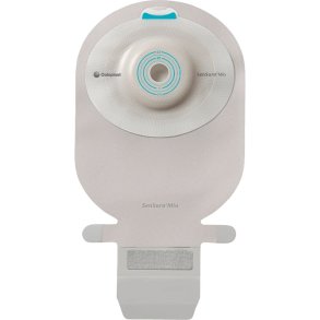 Ileostomipose, SenSura Mio Convex Bl�d, Maxi, gr�, 25 mm, 1-dels, t�mbar, vindue og b�lte�rer