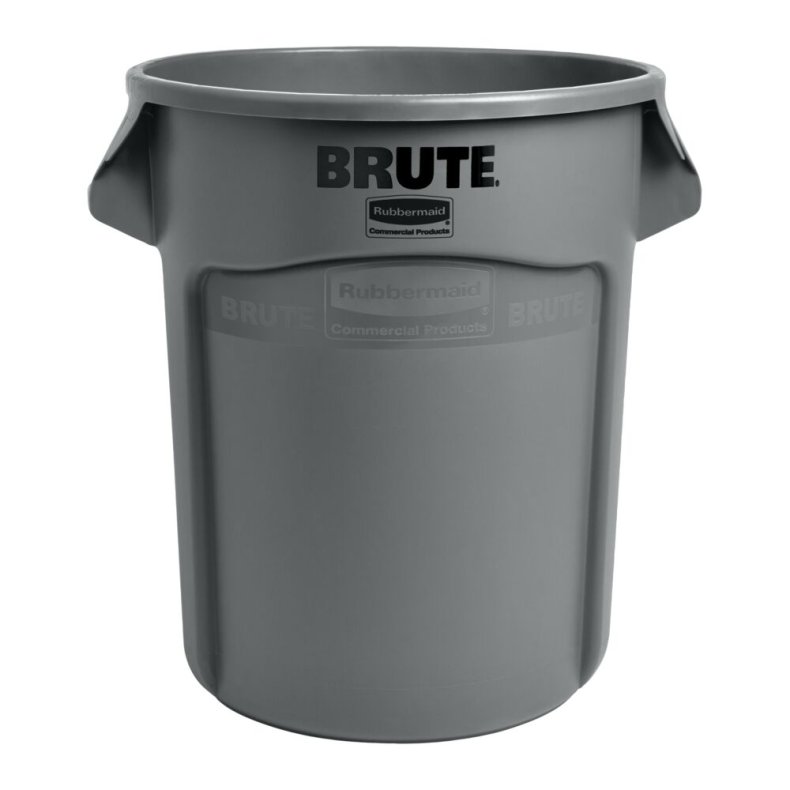 Affaldsspand, Rubbermaid Brute, gr�, PE, 75.7 l *Denne vare tages ikke retur*