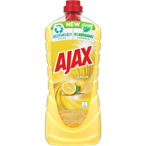 Universalreng�ring, Ajax Lemon, 1,25 l, lemon, med farve og parfume