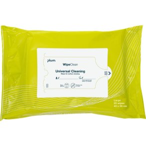 Reng�ringsklud, Plum WipeClean, 40x30cm, hvid, L