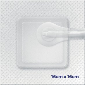 Negativ trykterapi, Avelle, 16x16cm, hvid, bandagepakke med 5 bandager, steril *Denne vare tages ikke retur*