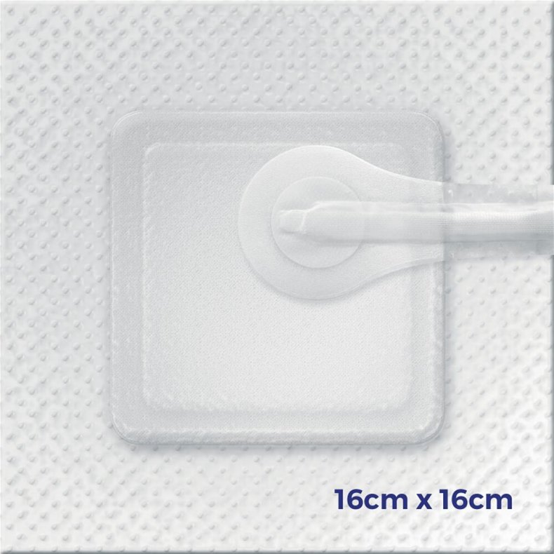 Negativ trykterapi, Avelle, 16x16cm, hvid, bandagepakke med 5 bandager, steril *Denne vare tages ikke retur*