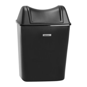 Affaldsspand, Katrin, sort, plast, 8 l, forberedt til v�gmontering *Denne vare tages ikke retur*