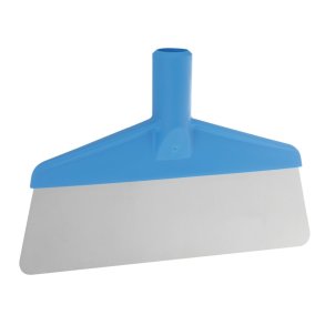 Gulvskraber, Vikan, 26x4x17,5cm, bl�, PP/rustfrit st�l, 26 cm, fleksibelt enkeltblad