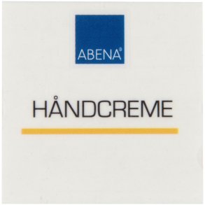 Label til dispenser, 4x4cm, h�ndcreme