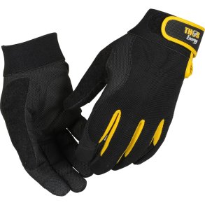 Arbejdshandske, THOR Energy, 9, sort, PU, burreb�nd, touch screen