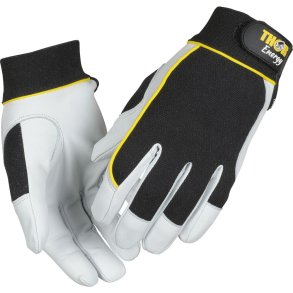Gedeskindshandske, THOR Energy, 10, hvid, gedeskind/spandex, burreb�nd