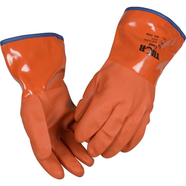 Vinterhandske, THOR PVC Vinter, 11, orange, PVC