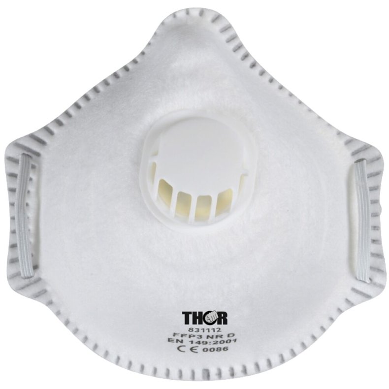 �ndedr�tsv�rn, THOR, One size, hvid, PP, FFP3 NR D, med ventil