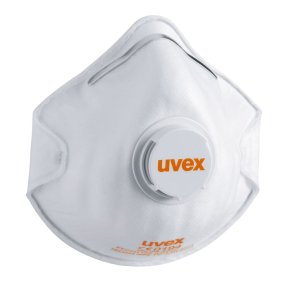 �ndedr�tsv�rn, Uvex Silv-Air, 2210, One size, hvid, polyester/PP, FFP2 NR D, med ventil