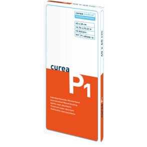 Superabsorberende bandage, Curea P1, 60x40cm, hvid, uden kl�ber, steril, engangs *Denne vare tages ikke retur*