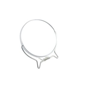 Barberspejl, �11,5cm, s�lv, vendbart, p� fod