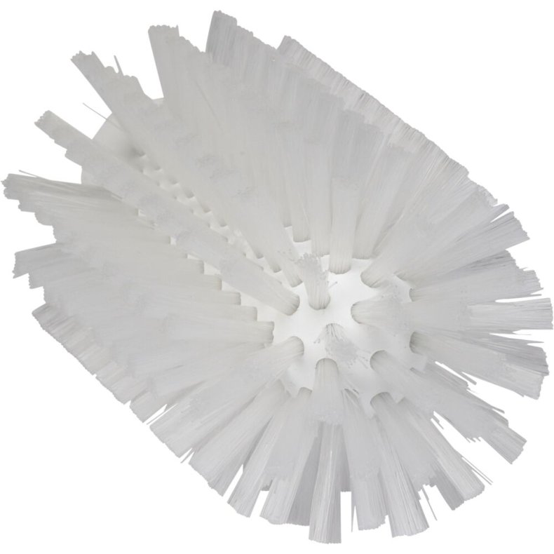 R�rb�rstehoved, Vikan, 15,5cm, �7,7cm, hvid, polyester/PP/rustfrit st�l, medium *Denne vare tages ikke retur*