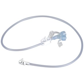 Y-forl�ngerslange, Mic-Key, 60cm, vinklet med ENFit, 2 indgiftsporte, ftalatfri *Denne vare tages ikke retur*