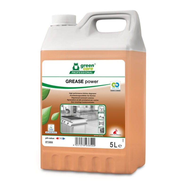Ovn- og grillreng�ring, Green Care Professional GREASE Power, 5 l, med farve, uden parfume