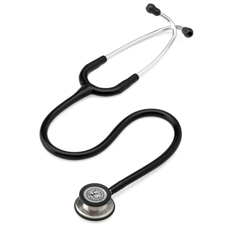 Stetoskop, Littmann, Classic III, 69cm, sort, vendbart