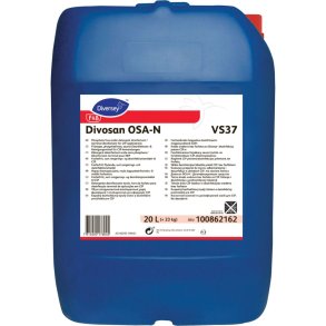 Reng�rings- og desinfektionsmiddel, Diversey Divosan OSA-N VS37, 20 l, CIP, uden farve og parfume *Denne vare tages ikke retur*
